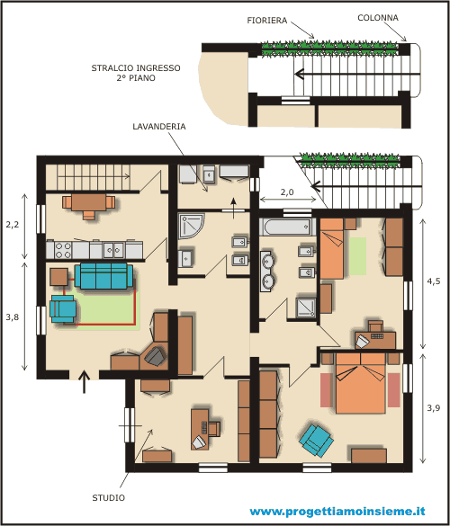 Progettiamo insieme arredamento e ristrutturazione architettura ... Ristrutturare casa 100 mq